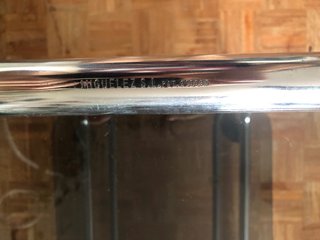 Camarera vintage acero cromado y cristal