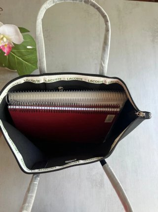 Bolso mujer Lacoste Negro shopping tote