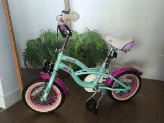Bicicleta infantil 12 mint y rosa marca Bikestar