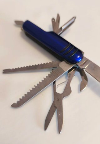 Navaja Multiusos Azul Acero Inoxidable