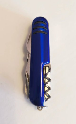 Navaja Multiusos Azul Acero Inoxidable