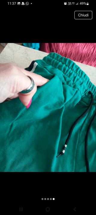 Pantaloni tuta donna verdi e neri
