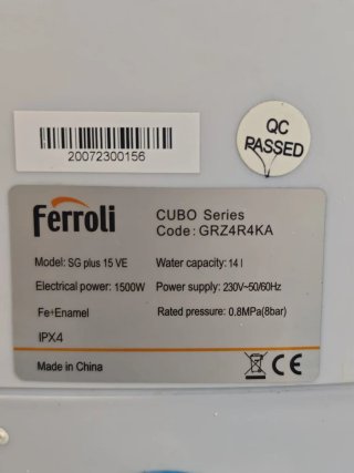 Termo eléctrico Ferroli