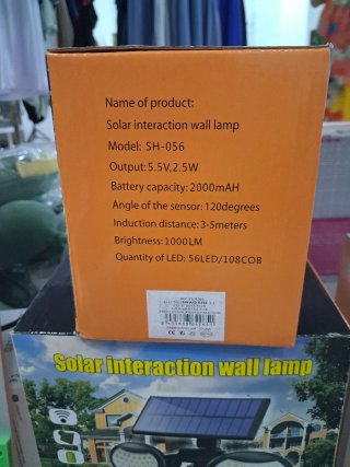Lámpara Solar Pared LED SH-056