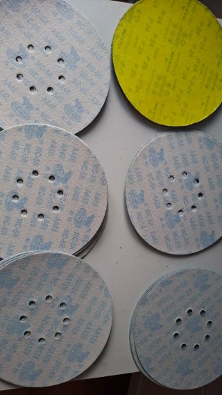 Lote 25 Discos Lija 225mm para Pulidora + 5 regalo