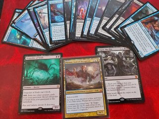 Lote Dios + 20 raras MTG Commander Azul Negro