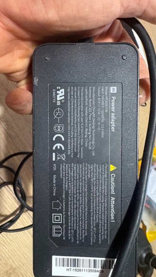 Cargador Patinete Eléctrico Xiaomi Original