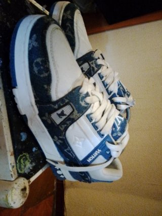Zapatillas Louis Vuitton Azules y Blancas