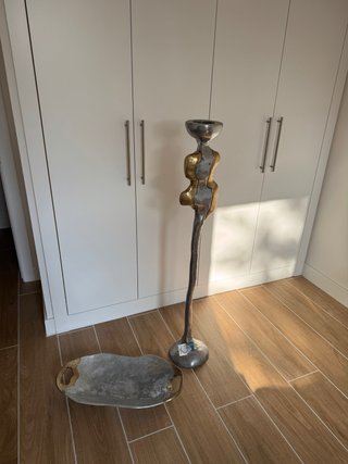 Candelabro y bandeja Escultura David Marshall