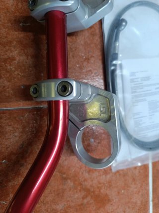 Manillar Alto Moto Rojo + Carenado + Cables