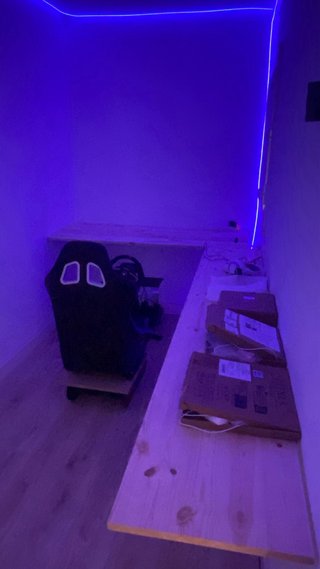 Cockpit de simulación de carreras