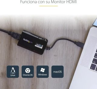 Adaptador USB 3.0 a HDMI Tarjeta Gráfica Externa