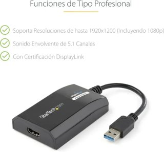Adaptador USB 3.0 a HDMI Tarjeta Gráfica Externa