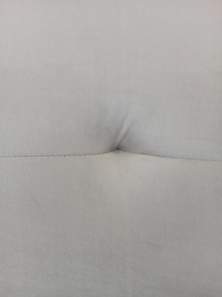 Sofá Cama Gris y Rosa con Puff