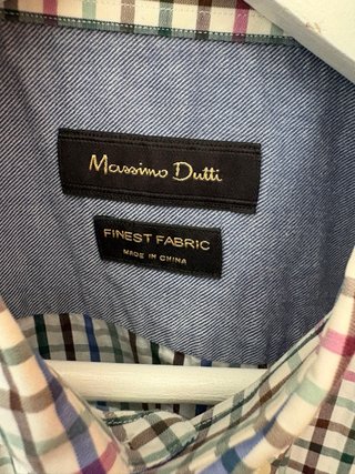 Camisa Massimo Dutti cuadros multicolor