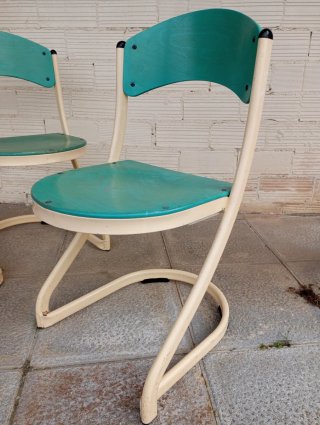 Pareja Sillas Francesas Vintage