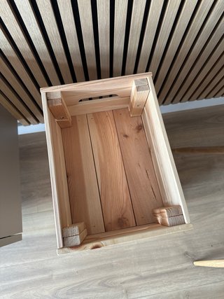 No negociable 4 Cajas de Madera Knagglig ikea