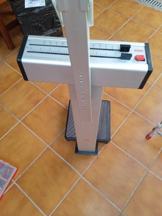 Báscula seca con tallímetro