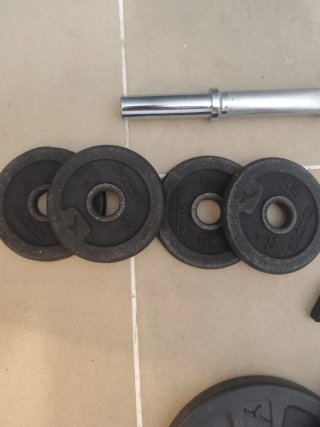 Pesas Decathlon - Mancuernas y discos