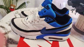Nike Air Max BW. Azul Blanco Negro. Talla 38 24 cm