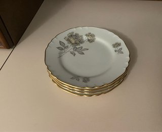 Set 4 Piatti Richard Ginori cm.19 bordo oro