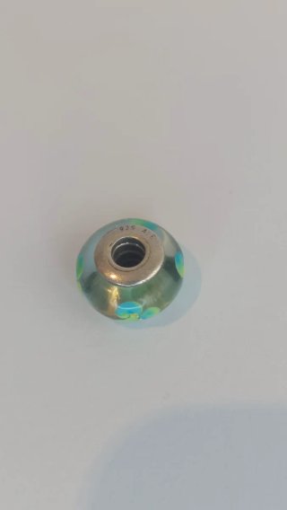 Pandora Charm Cristal Azul Flores