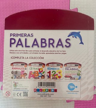 Primeras palabras libro pizarra educativa