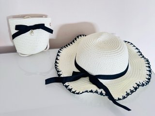 Conjunto sombrero y bolso niña
