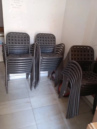 Sillas de exterior apilables