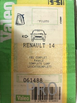 Piloto intermitente renault 14 derecho nuevo