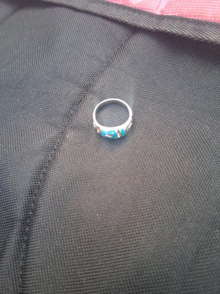 Anillo Plata y Ópalo Talla 44