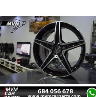 Juego 4 Llantas Mercedes 18 W205 Negra MB41