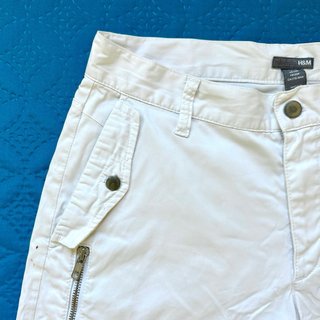 Bermuda hombre H&M blanco M