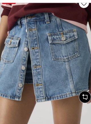 Mini Falda pantalón vaquera Levi's