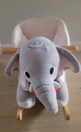 Elefante balancín peluche