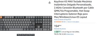 Keychron K5 MAX Teclado Mecánico Inalámbrico