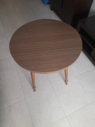 Mesa redonda madera