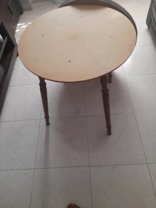 Mesa redonda madera