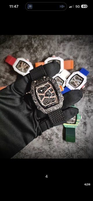 Reloj Negro Multicolor