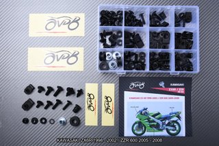 Kit de tornillería KAWASAKI ZX6R ZZR 600 1998 2008