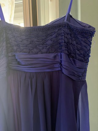 Vestido de fiesta azul Con tirantes que se quitan