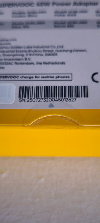 Cargador Realme SUPERVOOC 45W