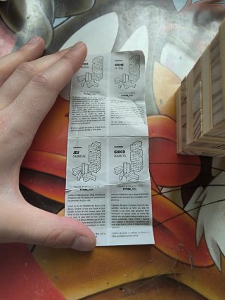 Juego Jenga de madera Cerveza el Águila