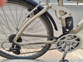 Bicicleta de paseo b'Twin seven. Doble suspension.