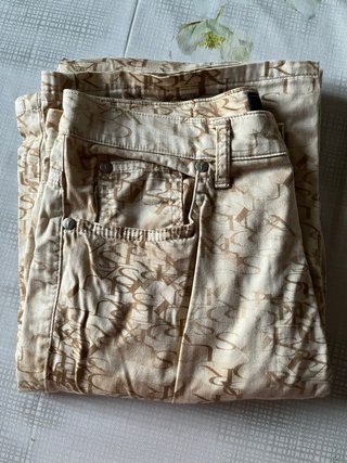 Jeans Trussardi Beige/Brown Monogram