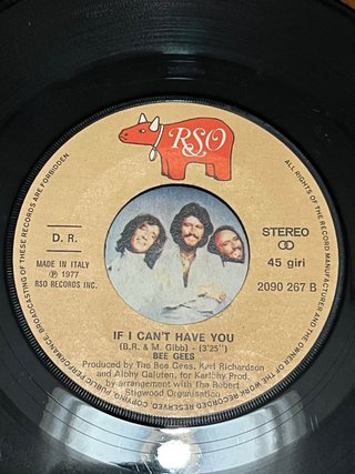 Vinile Bee Gees Stayin' Alive / If I Can't Have Yo