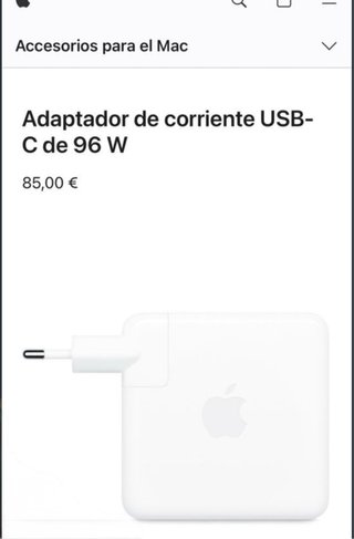 Cargador Apple 96W Original