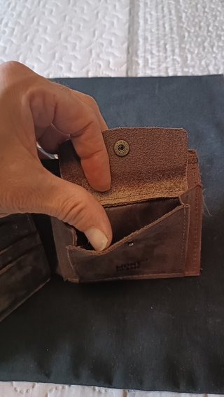 Cartera Montblanc Piel Marrón