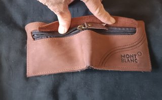 Cartera Montblanc Piel Marrón
