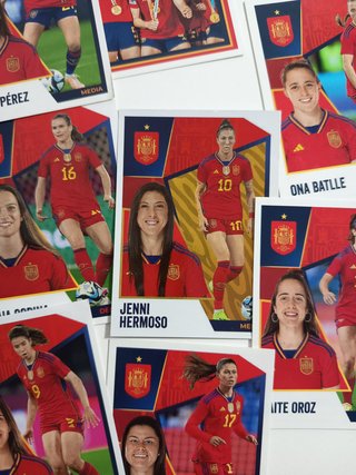 8 Cromos España Femenina Panini Carrefour